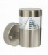 1 Light Outdoor Wall Light Stainless Steel, Polycarbonate IP44