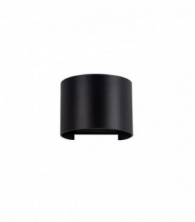 Modern LED Outdoor Wall Lamp Black, Warm White 3000K 300lm, IP44