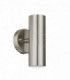 Modern Outdoor Wall Lamp Satin 2 Light  with Clear Shade, GU10, IP44