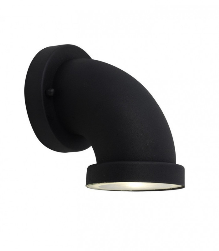 Modern LED Outdoor Wall Lamp Black, Warm White 3000K 320lm, IP44