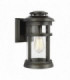 Outdoor 1 Light Wall Lantern, Antique Bronze, IP44, E27