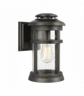 Outdoor 1 Light Wall Lantern, Antique Bronze, IP44, E27