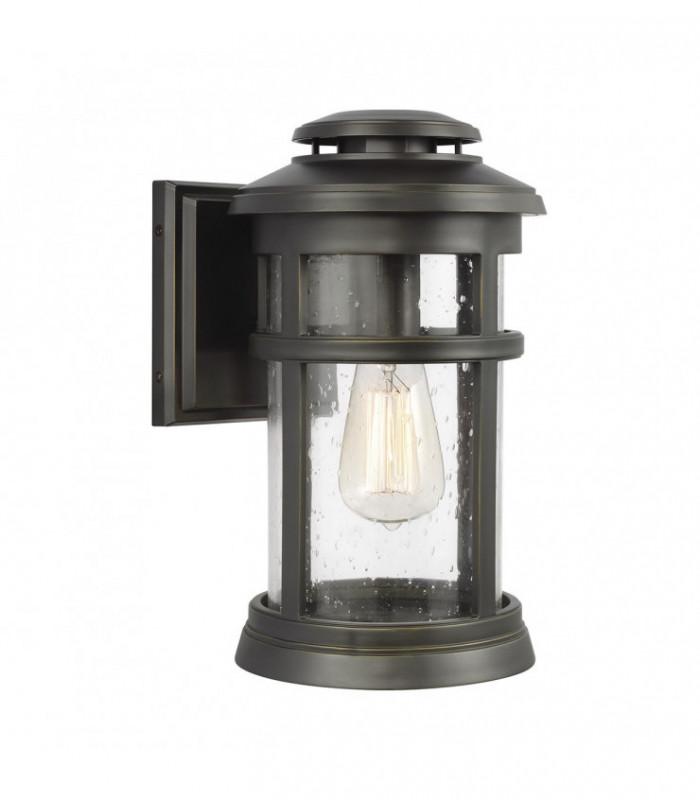 Outdoor 1 Light Wall Lantern, Antique Bronze, IP44, E27