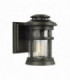 Outdoor 1 Light Wall Lantern, Antique Bronze, IP44, E27
