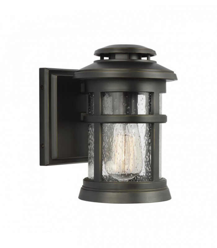 Outdoor 1 Light Wall Lantern, Antique Bronze, IP44, E27