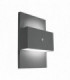 Outdoor 1 Light Wall Light with PIR Graphite, E27