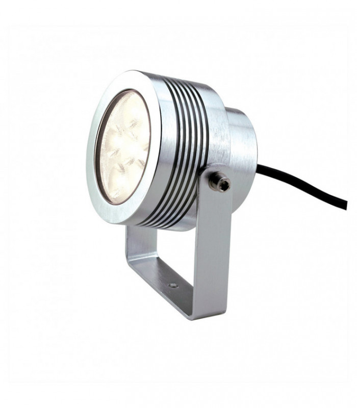 Integrated LED Outdoor Large Spotlight Fitting, Anodised Aluminium, IP54