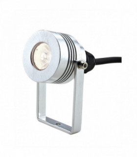 Integrated LED Outdoor Small Spotlight Fitting, Anodised Aluminium, IP54