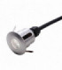 Integrated LED Outdoor Plain Push In, In-Ground Deck Light, Brushed Aluminium, IP65