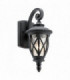 Outdoor 1 Light Wall Lantern, Textured Black, IP44, E27