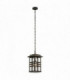 Outdoor 1 Light Chain Lantern, Olde Bronze, IP44, E27