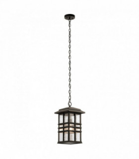 Outdoor 1 Light Chain Lantern, Olde Bronze, IP44, E27