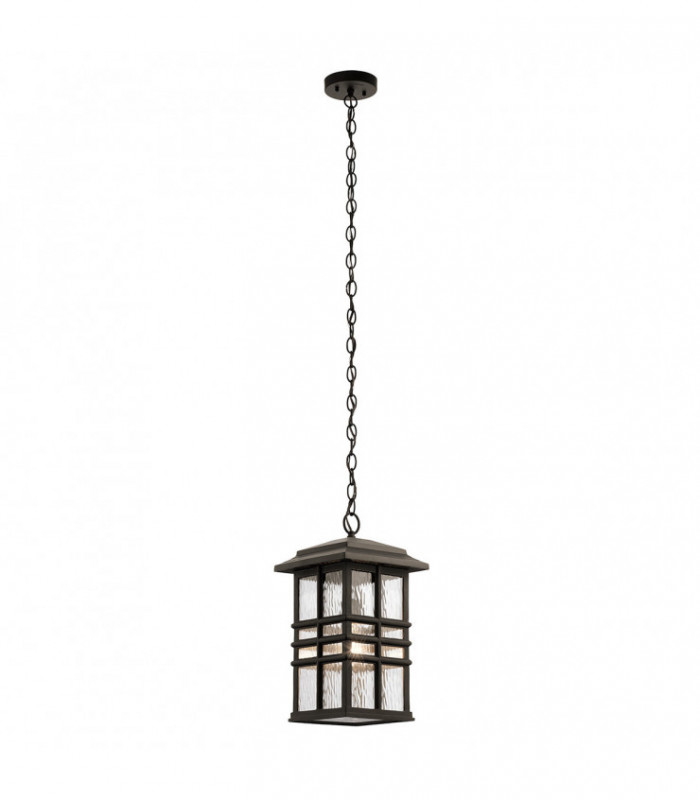 Outdoor 1 Light Chain Lantern, Olde Bronze, IP44, E27