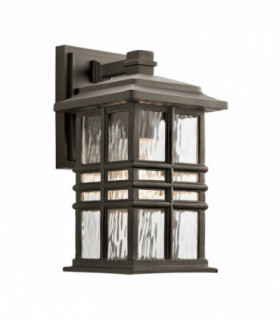 Outdoor 1 Light Wall Lantern, Olde Bronze, IP44, E27