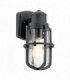 Outdoor 1 Light Wall Lantern, Textured Black, IP44, E27