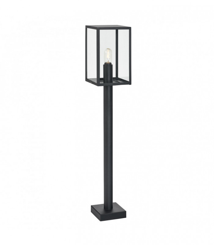 Outdoor Pillar Bollard, Black, IP44, E27