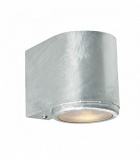 Outdoor 1 Light Down Wall Light Galvanized , IP44, GU10
