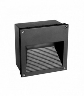 Integrated LED Outdoor LED Recessed Wall Light Graphite , IP65