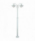 Outdoor 2 Light Lamp Post Galvanized , IP55, E27