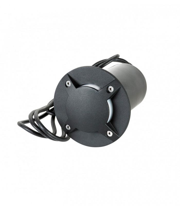 Outdoor Round Recessed Ground Light Black , IP68, GU10 LED