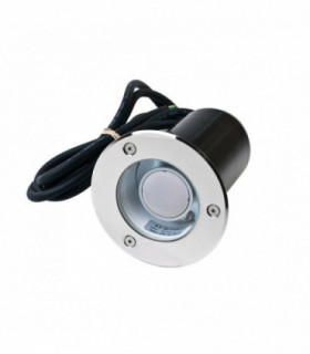 Outdoor Round 1 Light Recessed Ground Light Stainless Steel , IP68, GU10 LED