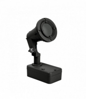 Outdoor 1 Light Short Arm Spot Light, Graphite, IP65, GU10 LED