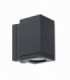 Outdoor 1 Light Down Wall Light, Graphite, IP65, GU10 LED