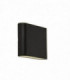 Led Up Down Light Wall Bracket - Black - Clear Diffuser