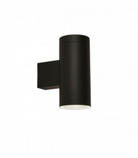 Light Outdoor Up Down Light With Dusk Till Dawn Sensor, Black