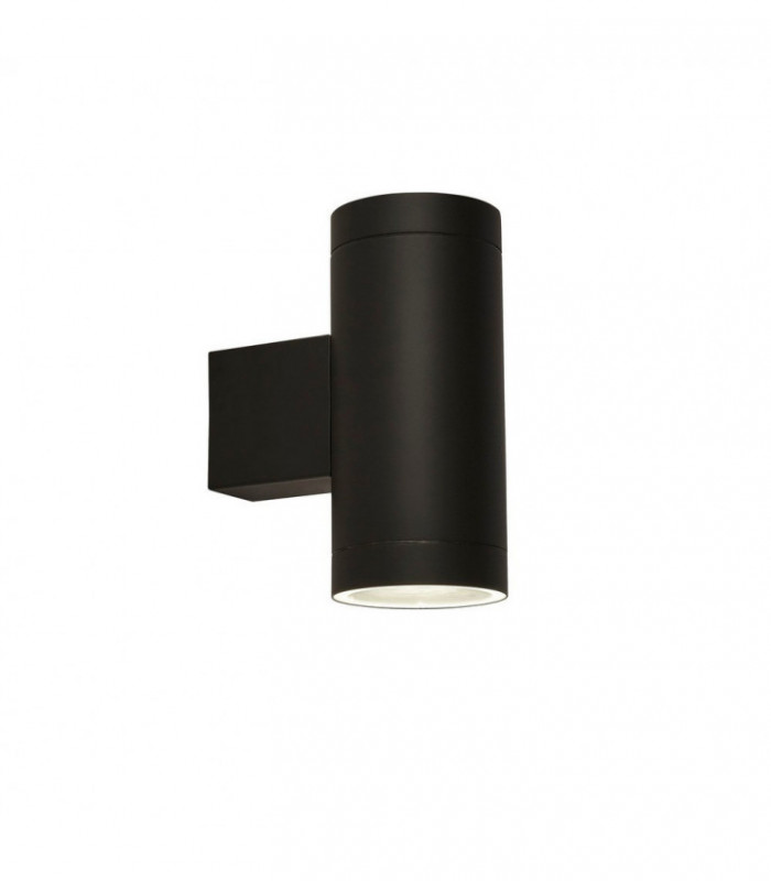 Light Outdoor Up Down Light With Dusk Till Dawn Sensor, Black