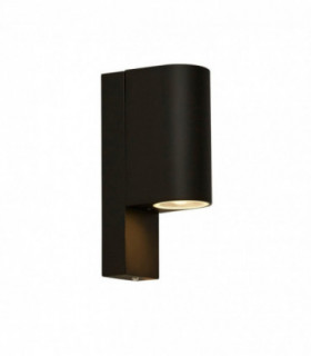 Light Outdoor Up Down Light With Dusk Till Dawn Sensor, Black