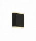 Led Up Down Wall Light - Matt Black With Frosted Diffuser