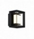 Rectangular Led Wall Light, Matt Black - 100mm