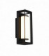Rectangular Led Wall Light, Matt Black - 200mm
