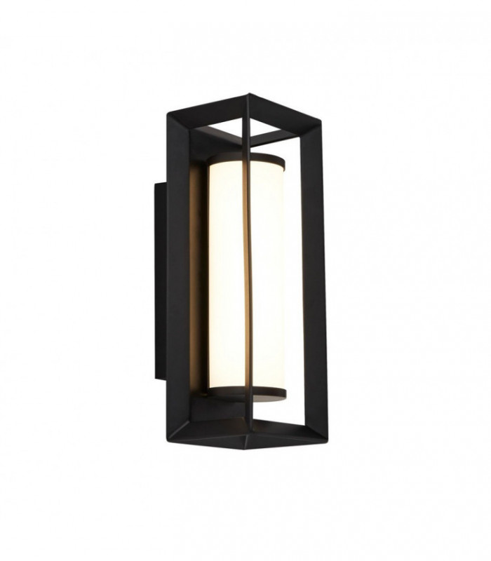 Rectangular Led Wall Light, Matt Black - 200mm