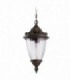 1 Light Outdoor Ceiling Pendant Light Rusty Brown, E27