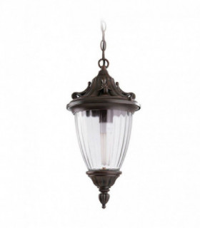 1 Light Outdoor Ceiling Pendant Light Rusty Brown, E27