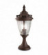 1 Light Outdoor Post Lantern Rusty Brown, E27
