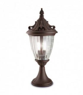 1 Light Outdoor Post Lantern Rusty Brown, E27