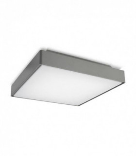 2 Light Large Outdoor Ceiling Light Grey IP65, E27