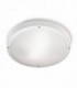 2 Light Outdoor Ceiling Light White, Opal with Sensor IP65, E27