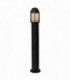 Outdoor Bollard Light Matt Black, Opal Polycarbonate IP44, E27
