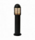 Outdoor Bollard Light Matt Black, Opal Polycarbonate IP44, E27