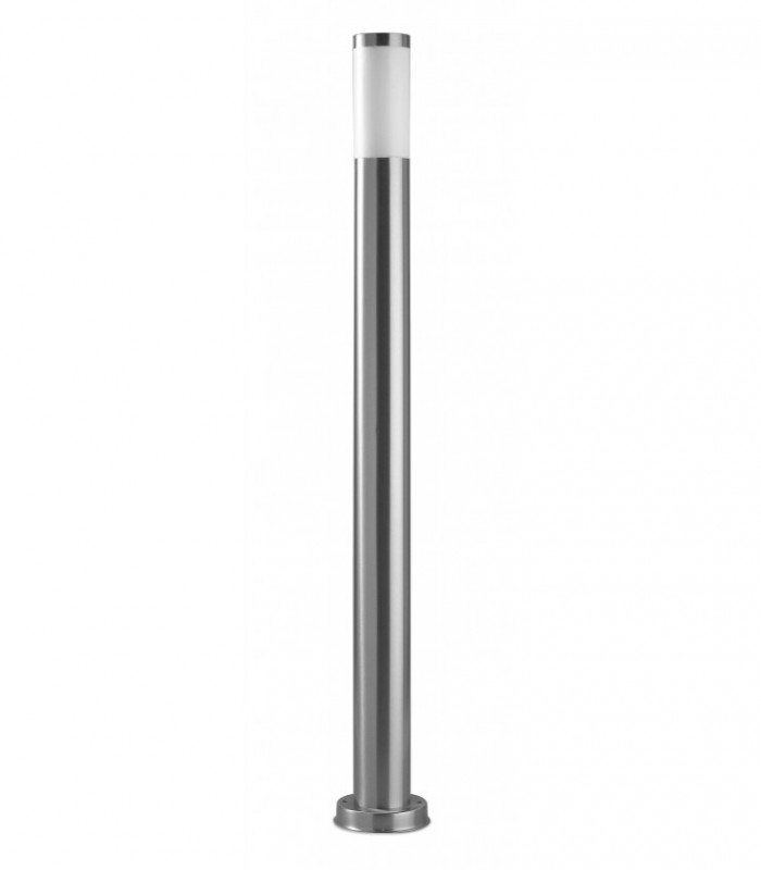 1 Light Large Outdoor Bollard Light Stainless Steel Aisi 202 IP55, E27
