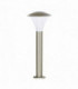 Outdoor Bollard Light Brushed Stainless Steel, Frosted Polycarbonate IP44