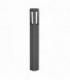 Outdoor Bollard Light Frosted Acrylic, Textured Dark Grey Paint IP54