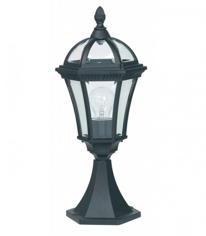 Outdoor Pedestal Light Black IP44, E27