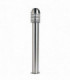 Outdoor Bollard Light Polished Stainless Steel, Clear Polycarbonate IP44, E27