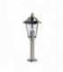Outdoor Bollard Light Polished Stainless Steel, Clear Polycarbonate IP44, E27