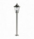 Outdoor Bollard Light Polished Stainless Steel, Clear Polycarbonate IP44, E27